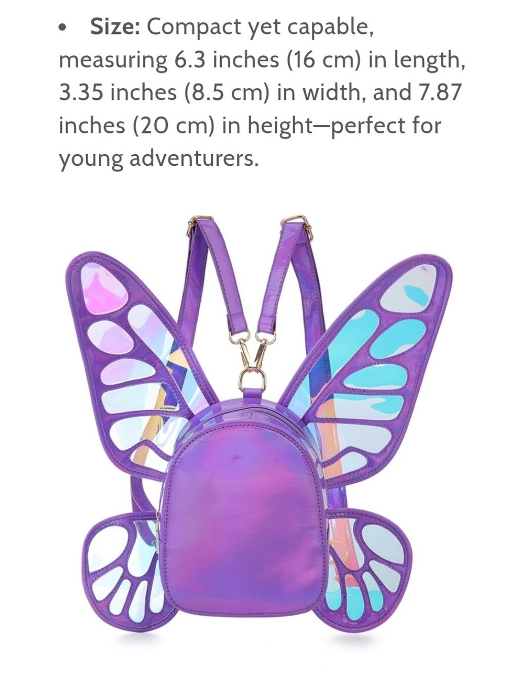 PixieWings Holo Mini Backpack - Picture 13 of 16